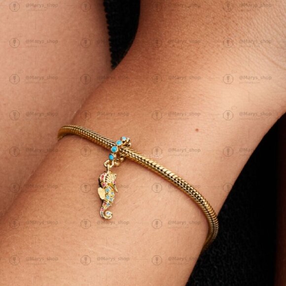 Pandora Seahorse Dangle Charm - Picture 2 of 2